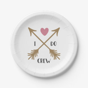 Plato De Papel Propuesta de Boda I DO CREW