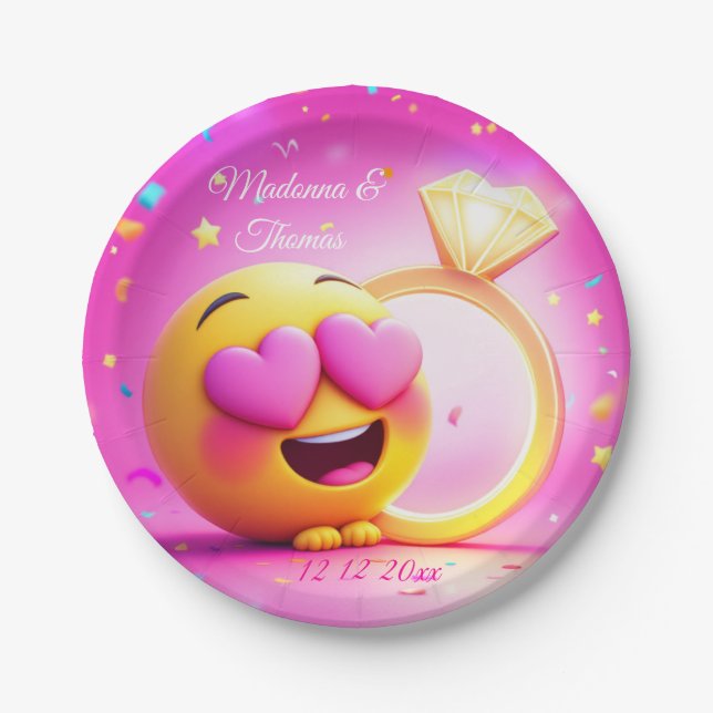 Plato De Papel Propuesta feliz (Anverso)