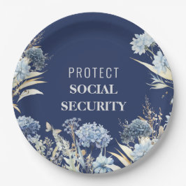 Plato De Papel Proteger elegantemente la seguridad social contra
