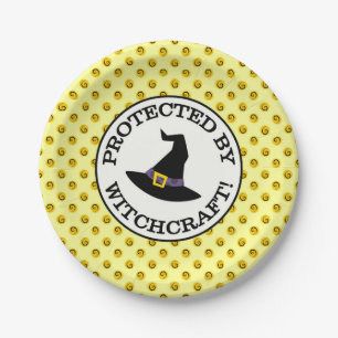 PLATO DE PAPEL ¡PROTEGIDO POR BRUJAS!