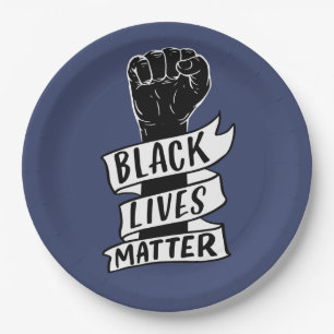 Plato De Papel protestas en blm vidas negras importan igualdad en