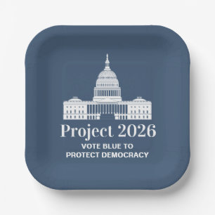 Plato De Papel Proyecto 2026 Vota por la Democracia
