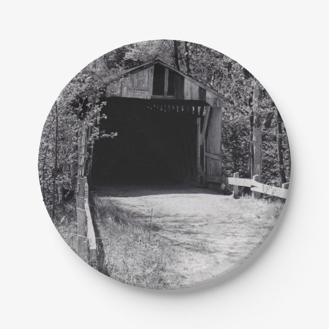 Plato De Papel Puente cubierto (Anverso)