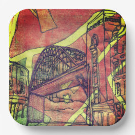 Plato De Papel Puente de Newcastle