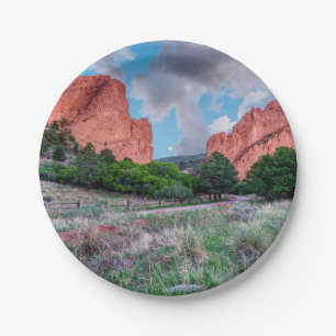 Plato De Papel Puerta De Enlace Rocks Garden Of Gods Paper Plates