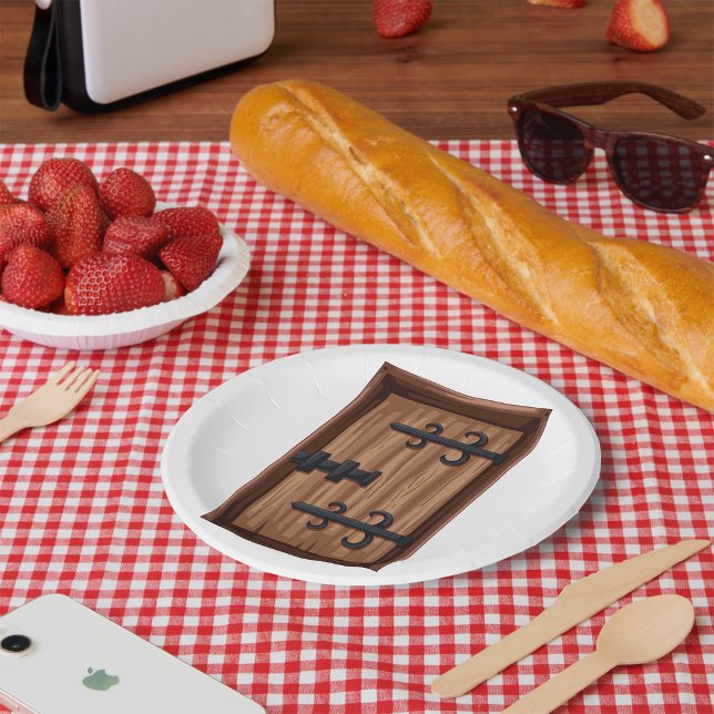 Plato De Papel Puerta de madera medieval (Subido por el creador)