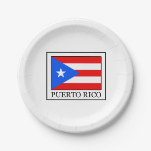 Plato De Papel Puerto Rico