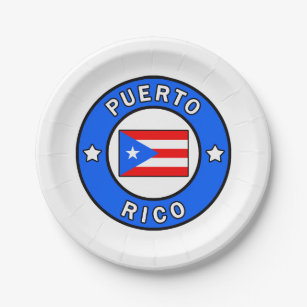 Plato De Papel Puerto Rico