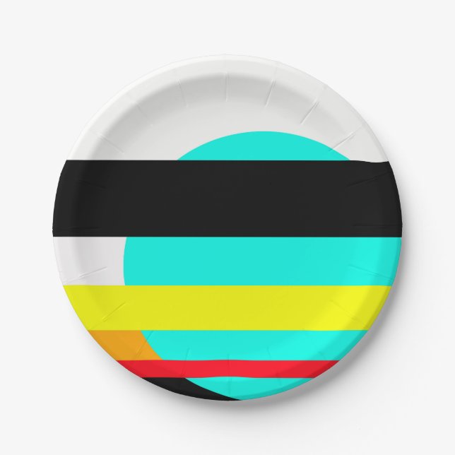 Plato De Papel Puesta de sol de Marte (Anverso)