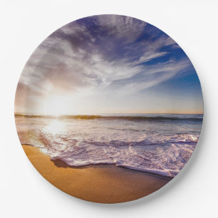 Plato De Papel Puesta de sol en California...impresionante