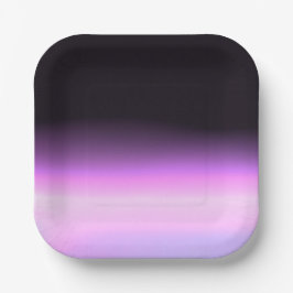 Plato de papel puesta de sol lavanda