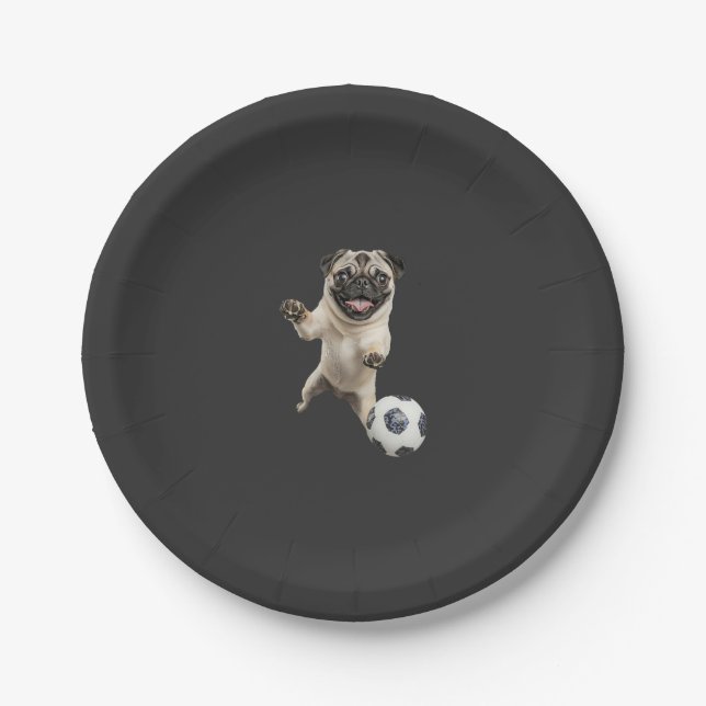 Plato De Papel Pug   (Anverso)