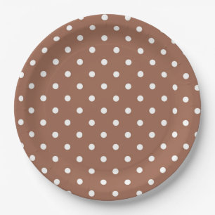 Plato De Papel Puntos de Polka