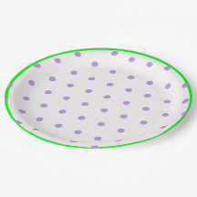 Puntos de Polka Geométrica Púrpura Verde