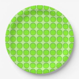 Plato de Papel - Puntos Verdes