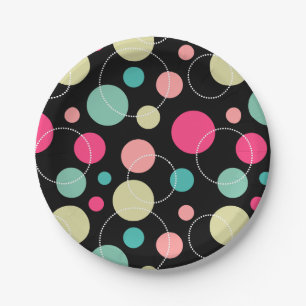 Plato De Papel Puntos y círculos 150816