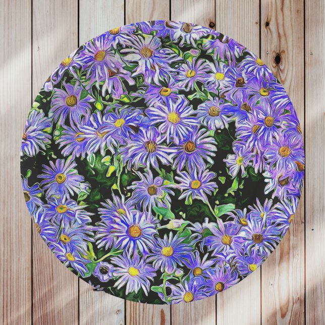 Plato De Papel Purple Daisies Galore (Subido por el creador)