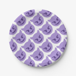 Plato De Papel Purple Devil Emoji