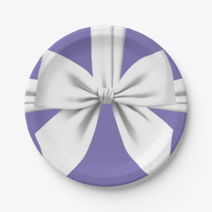 Plato De Papel Purple Elegant Fancy Tiffany Birthday Tableware