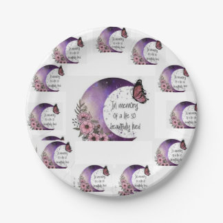 Plato De Papel PURPLE 💜 💜 MOON DISIGN INPaper Plate