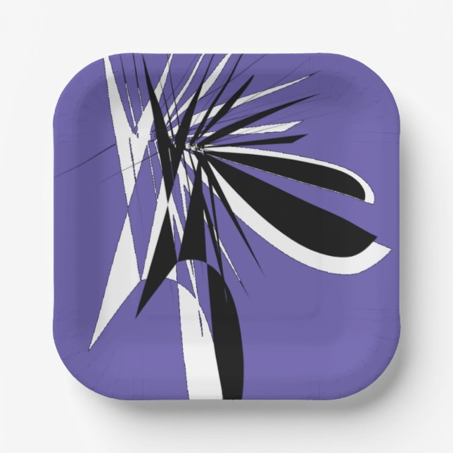 Plato De Papel purple plastic cardboard platesAssiettes en carton (Anverso)