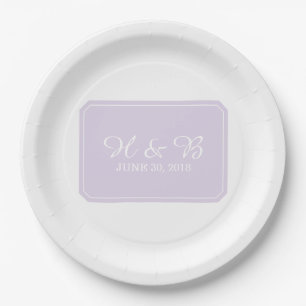 Plato De Papel Purple Simply Elegant Wedding