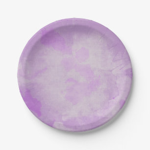 Plato De Papel Púrpura acuarela