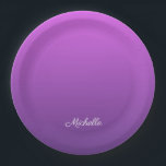 Plato De Papel Púrpura personalizado<br><div class="desc">Púrpura personalizado</div>