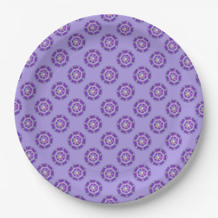Plato De Papel Púrpura W2