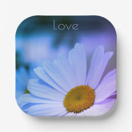 Plato De Papel Púrpura Y Rosa