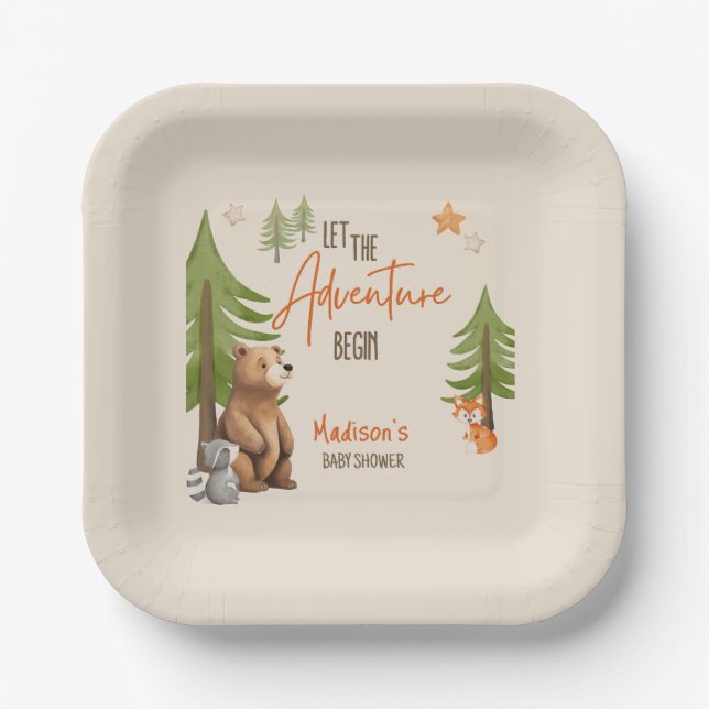 Plato De Papel Que comience la aventura (Anverso)