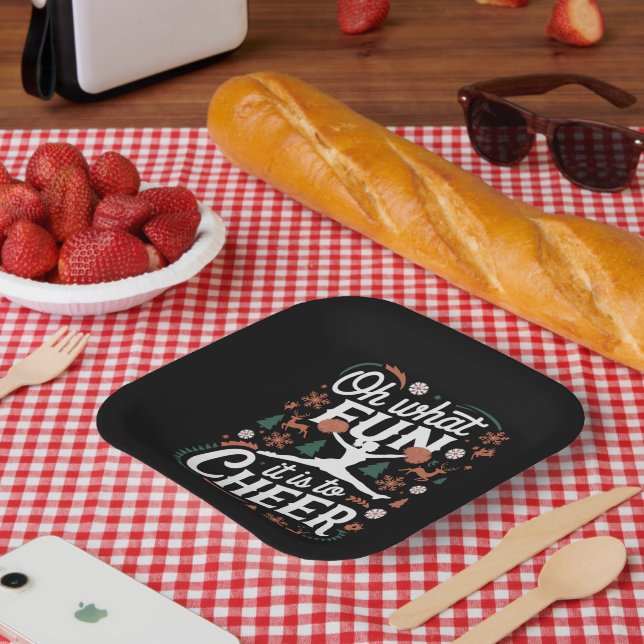 Plato De Papel Qué Diversión Es Alegrar Unas Noches Feo Alegres (Picnic)