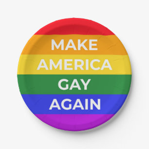 Plato De Papel Que Estados Unidos vuelva a ser gay