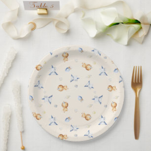 Plato De Papel Que la aventura empiece niño bebé juguete Baby Sho
