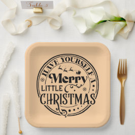 Plato De Papel Que te tengas unos buenos Navidades