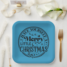 Plato De Papel Que te tengas unos buenos Navidades