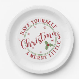 Plato De Papel Que te tengas unos buenos Navidades