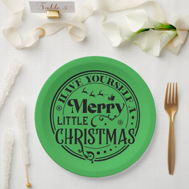 Plato De Papel Que te tengas unos buenos Navidades (Boda)