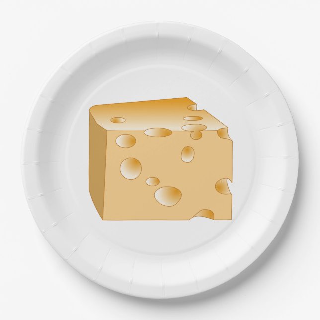 Plato De Papel Queso suizo (Anverso)