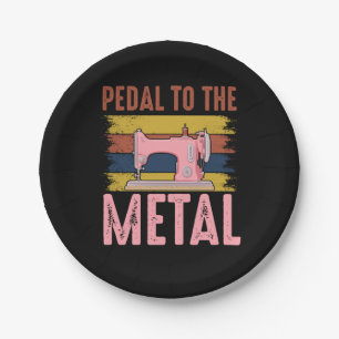 Plato De Papel Quilter Gift Pedal Al Metalizado