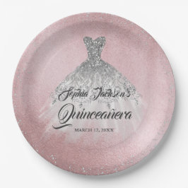 Plato De Papel Quinceanera