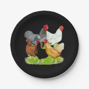 Plato De Papel Quinteto de pollo vinculado al sexo
