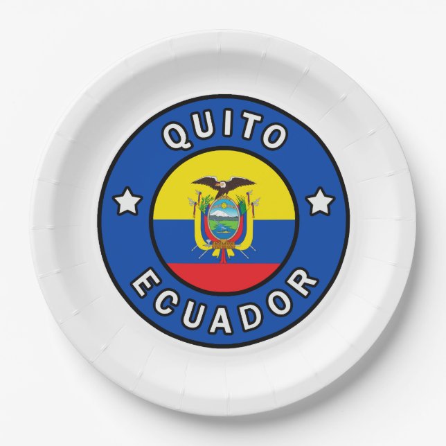 Plato De Papel Quito Ecuador (Anverso)