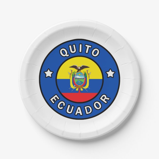 Plato De Papel Quito Ecuador (Anverso)