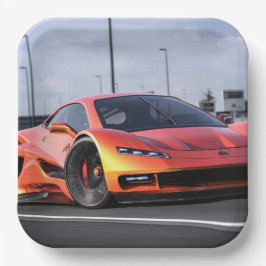 Plato De Papel Race Car