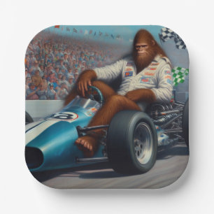 Plato De Papel Racecar Bigfoot