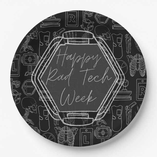 Plato De Papel Rad Tech Week (Anverso)