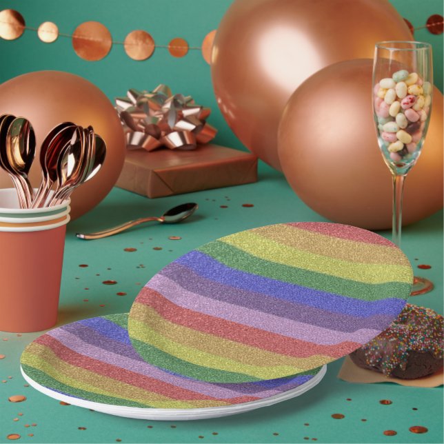 PLATO DE PAPEL RAINBOW (Multi)