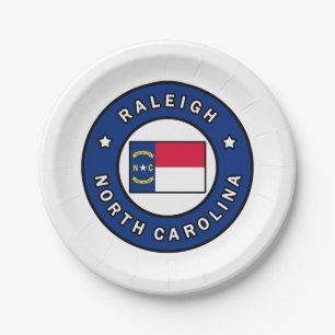 Plato De Papel Raleigh Carolina del Norte