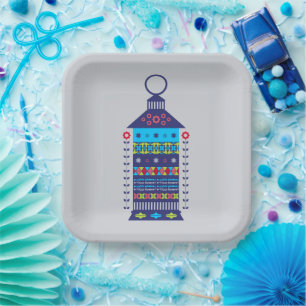 Plato De Papel Ramadan Lantern